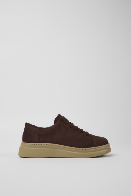 Runner Up Brown Nubuck Sneakers For Women Camper AU New Arrivals