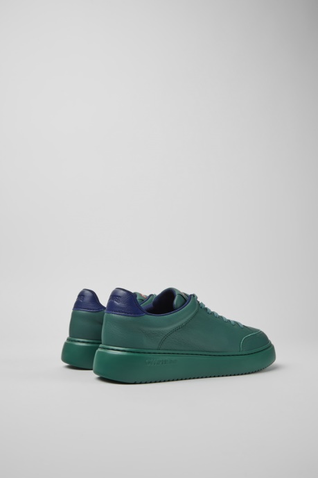 Camper AU Design Runner K21 Green Leather Sneakers For Women