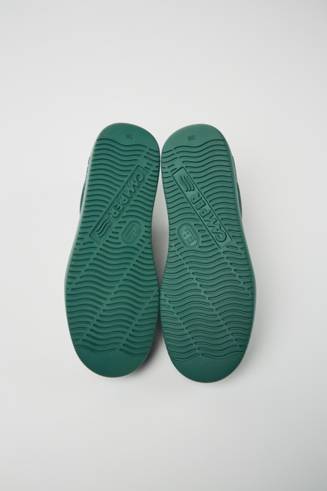 Camper AU Design Runner K21 Green Leather Sneakers For Women