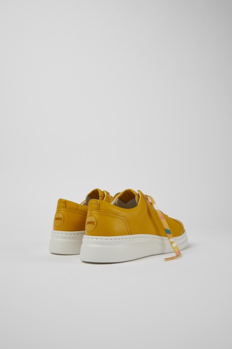 Runner Up Yellow Leather Sneakers For Women Camper AU New Arrivals