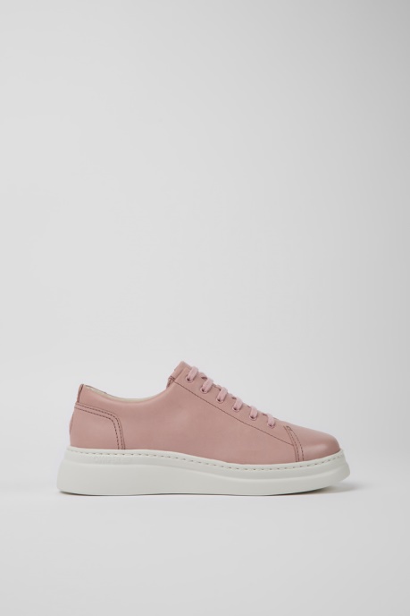 Runner Up Pink Leather Sneakers For Women Exclusive Camper AU