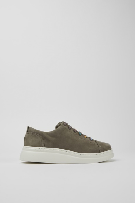 Runner Up Brown-Gray Nubuck Sneakers For Women Exclusive Camper AU