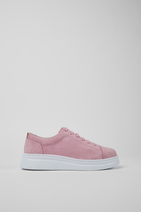 Runner Up Pink Nubuck Sneakers For Women Camper AU New Arrivals