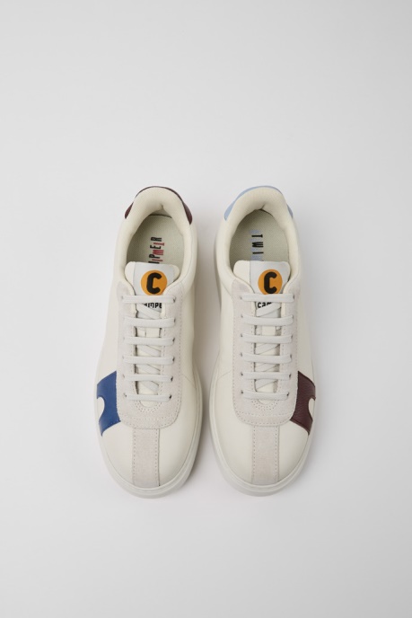Twins White Leather And Suede Women's Sneakers Exclusive Camper AU
