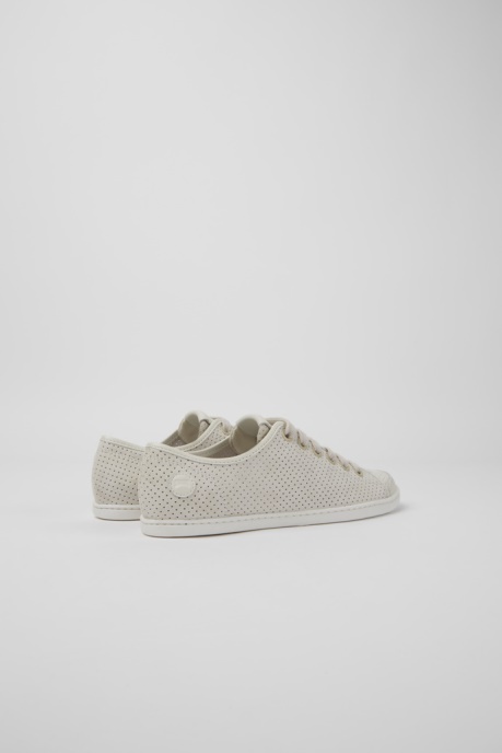 Camper AU Design Uno Beige And White Leather Sneakers For Women