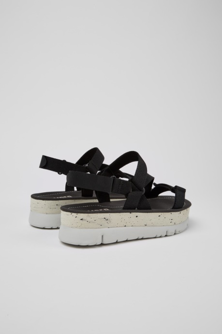 Oruga Up Black Recycled Pet Sandals For Women Camper AU New Arrivals