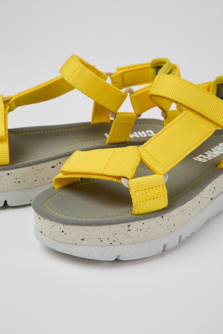 Design Oruga Up Yellow Recycled Pet Sandals For Women Camper AU