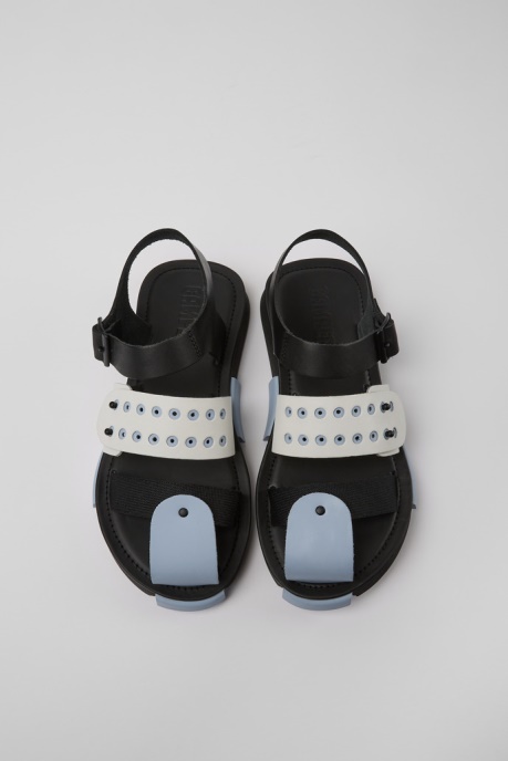Exclusive Camper AU Set Black And White Leather Sandals For Women