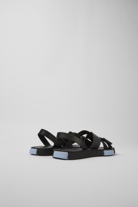 Camper AU Set Black Leather And Recycled Pet Sandals For Women New Arrivals
