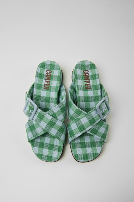 Design Atonik Blue And Green Sandals For Women Camper AU