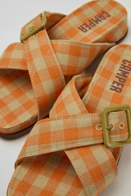 Exclusive Camper AU Atonik Orange And Beige Sandals For Women