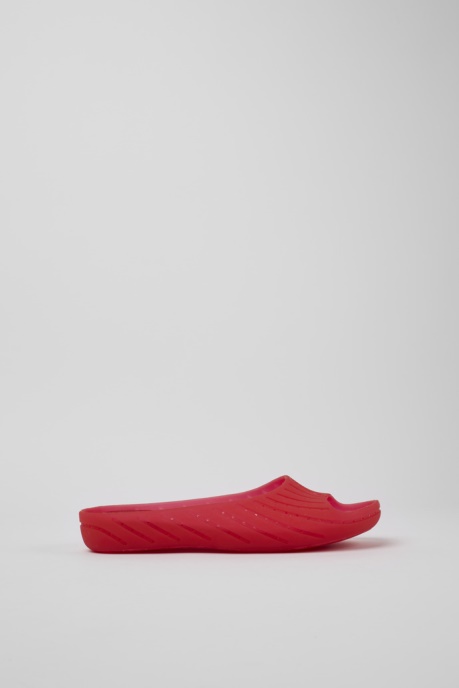 Camper AU Design Wabi Red Monomaterial Sandals For Women