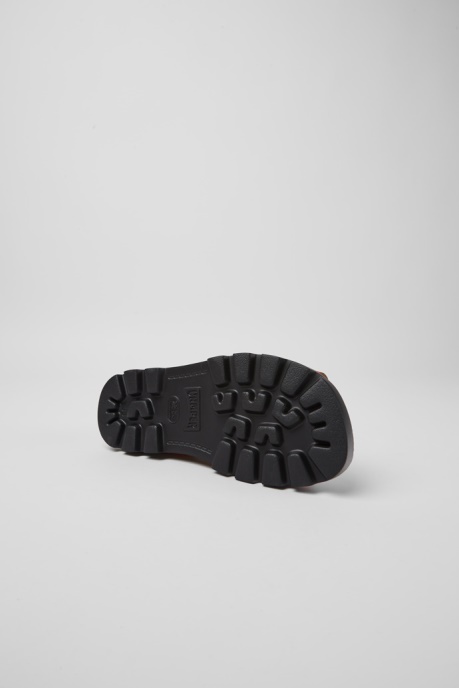 Camper AU Design Brutus Sandal Red Leather Sandals For Women