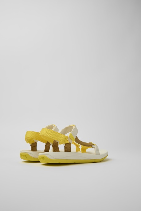 Exclusive Camper AU Match Yellow White And Brown Sandals For Women