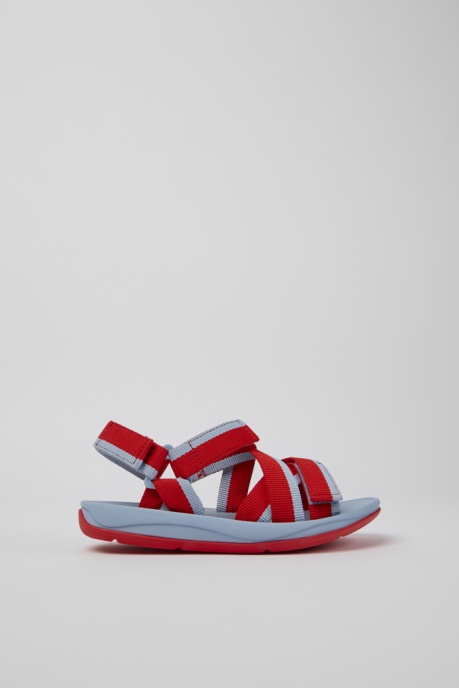 Match Red And Blue Recycled Pet Sandals For Women Exclusive Camper AU