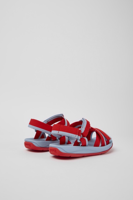 Match Red And Blue Recycled Pet Sandals For Women Exclusive Camper AU