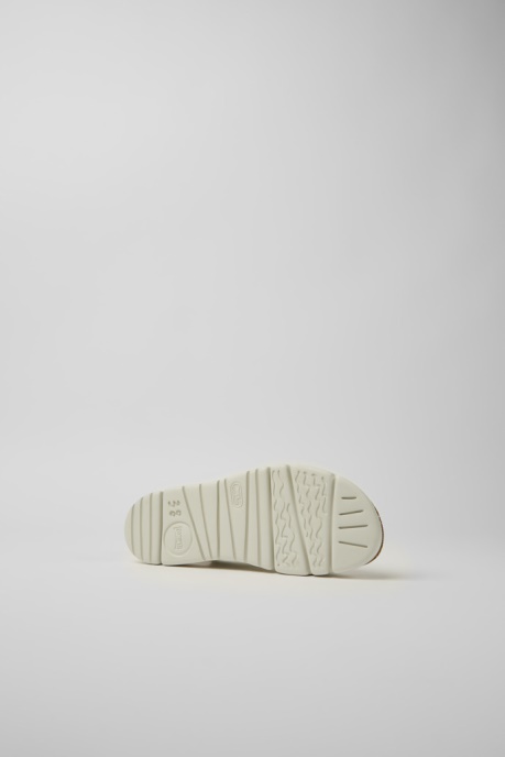Camper AU Oruga White Leather And Recycled Pet Sandals For Women New Arrivals