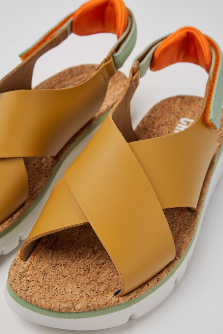 Oruga Brown And Green Sandals For Women Camper AU New Arrivals