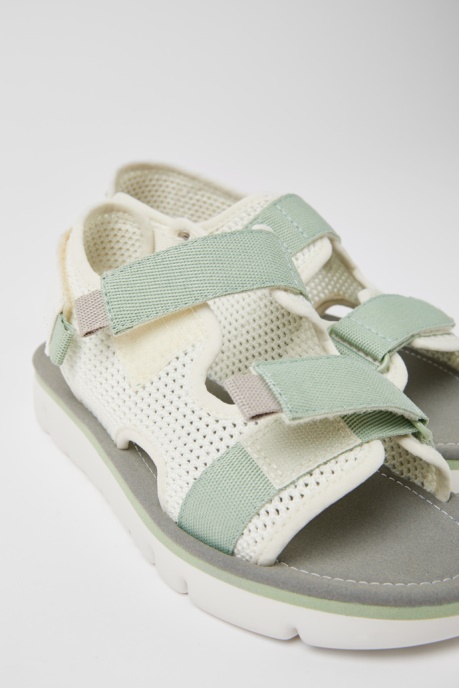 Exclusive Camper AU Oruga White Green And Grey Sandals For Women