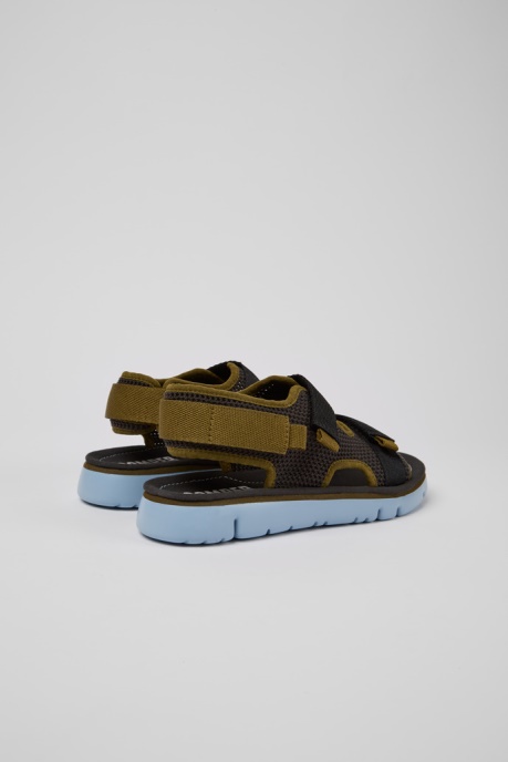 Camper AU Oruga Grey Green And Black Sandals For Women New Arrivals