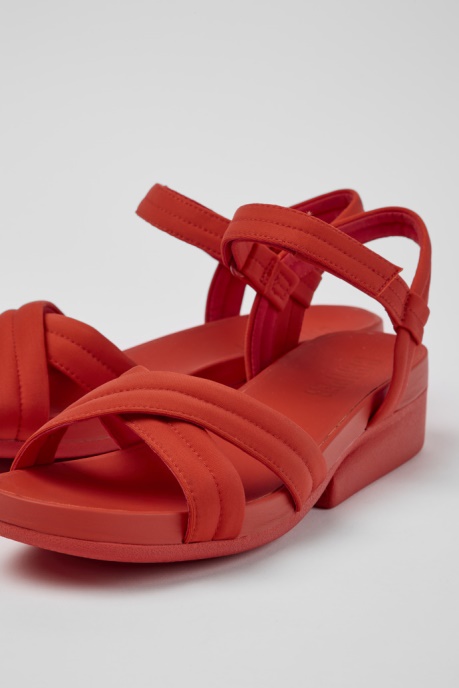 Design Minikaah Red Recycled Pet And Nylon Sandals For Women Camper AU