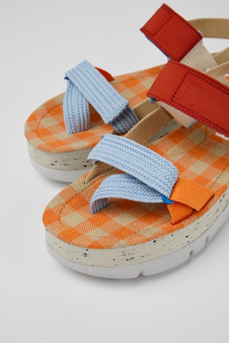 Oruga Up Beige Blue And Red Sandals For Women Exclusive Camper AU
