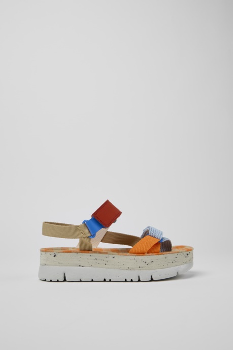 Oruga Up Beige Blue And Red Sandals For Women Exclusive Camper AU