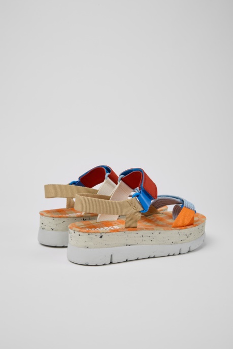 Oruga Up Beige Blue And Red Sandals For Women Exclusive Camper AU