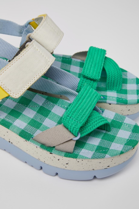 Oruga Up Blue Green And Grey Sandals For Women Exclusive Camper AU