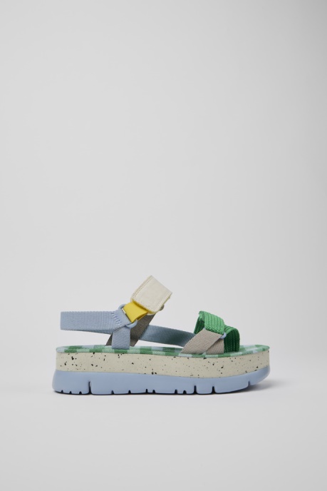 Oruga Up Blue Green And Grey Sandals For Women Exclusive Camper AU