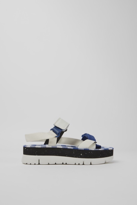 Design Oruga Up White Blue And Black Sandals For Women Camper AU