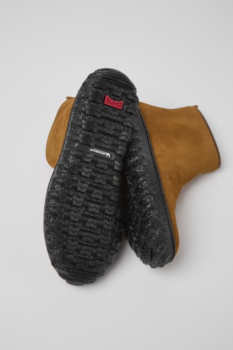 Camper AU Design Ground Michelin Brown Suede Ankle Boots