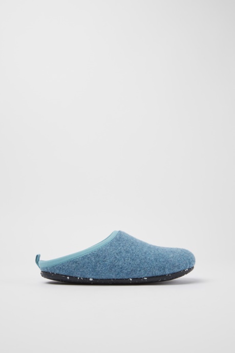 Camper AU Wabi Light Blue Wool Women's Slippers New Arrivals