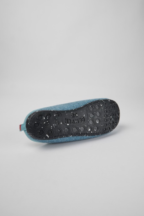 Camper AU Wabi Light Blue Wool Women's Slippers New Arrivals