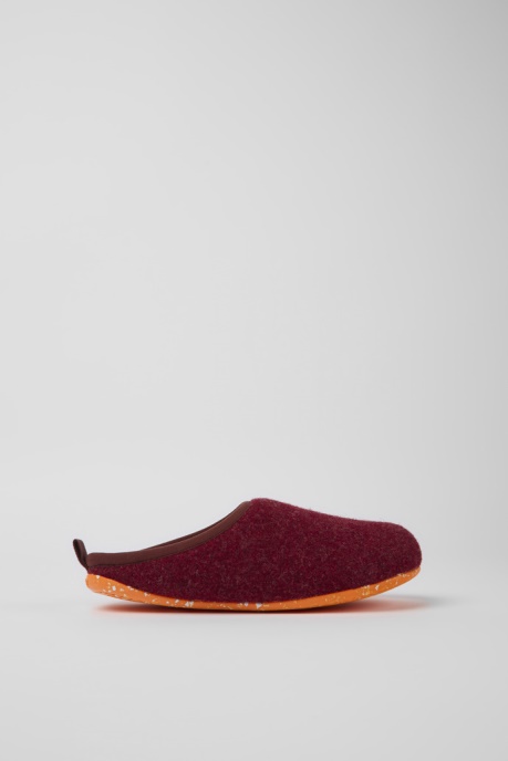 Wabi Burgundy Wool Slippers For Women Camper AU New Arrivals