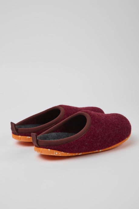 Wabi Burgundy Wool Slippers For Women Camper AU New Arrivals