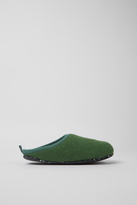 Exclusive Camper AU Wabi Green Wool Slippers For Women