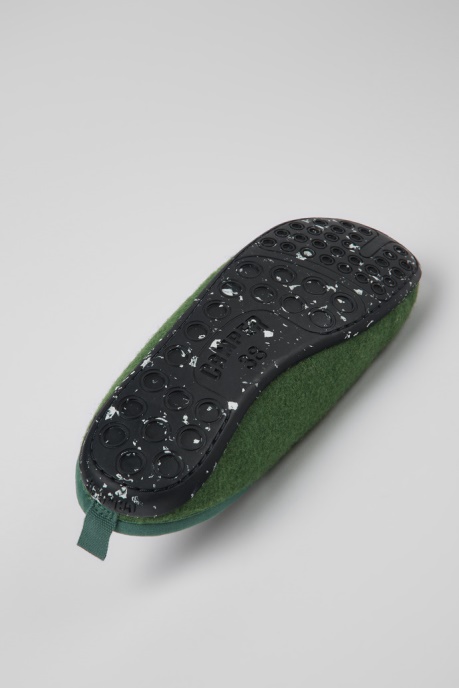 Exclusive Camper AU Wabi Green Wool Slippers For Women