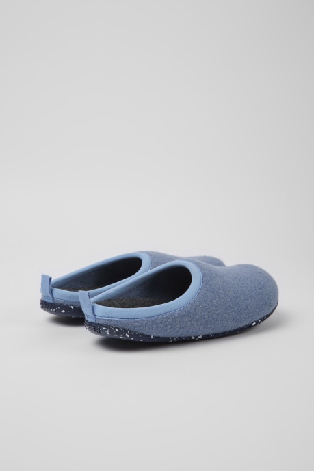 Design Wabi Blue Wool Slippers For Women Camper AU