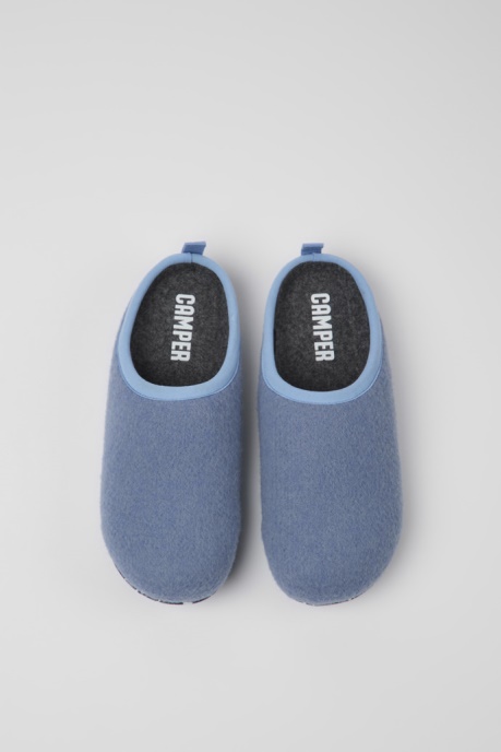 Design Wabi Blue Wool Slippers For Women Camper AU