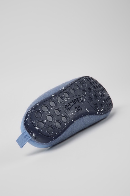 Design Wabi Blue Wool Slippers For Women Camper AU
