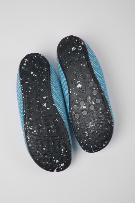 Camper AU Design Wabi Blue Wool And Viscose Slippers For Women