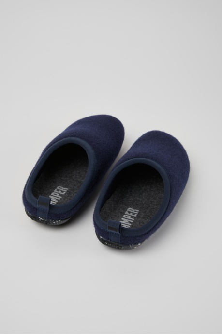 Wabi Blue Wool Slippers For Women Camper AU New Arrivals