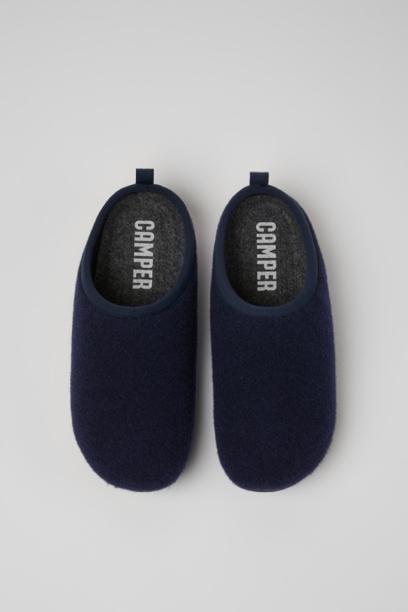 Wabi Blue Wool Slippers For Women Camper AU New Arrivals