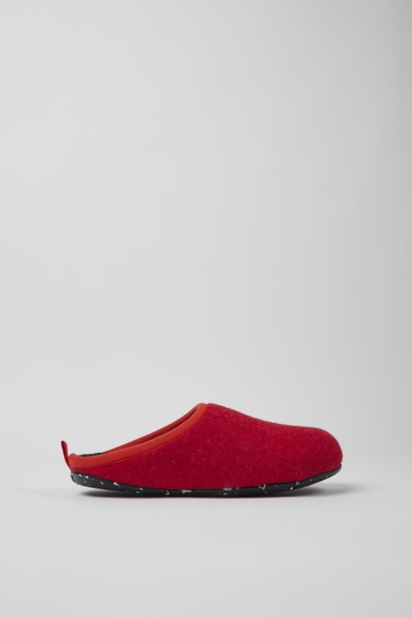 Camper AU Wabi Red Wool Slippers For Women New Arrivals