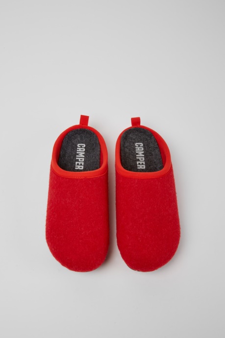 Wabi Red Wool Women's Slippers Exclusive Camper AU