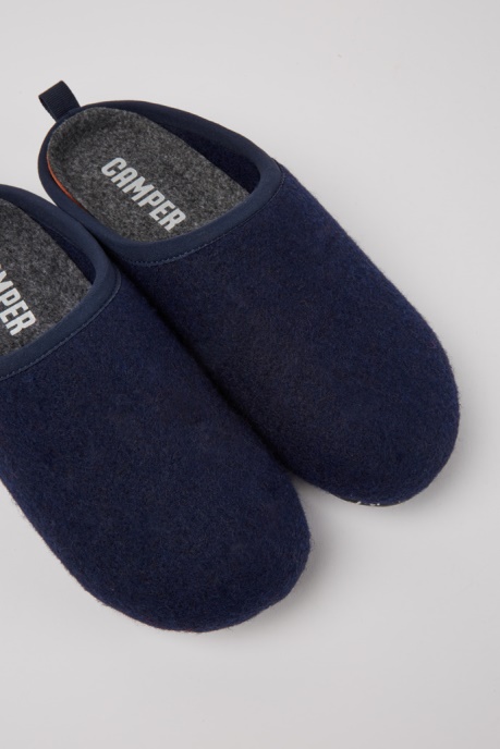 Exclusive Camper AU Wabi Blue Wool Women's Slippers