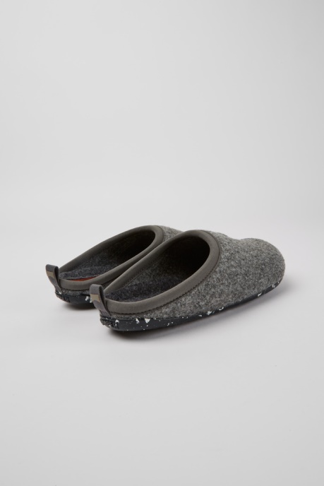 Camper AU Design Wabi Grey Wool Women's Slippers