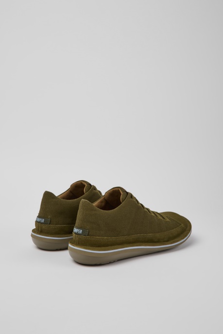 Beetle Green Nubuck Sneakers For Men Camper AU New Arrivals