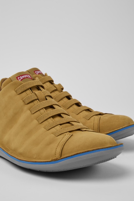 Design Beetle Brown Nubuck Sneakers For Men Camper AU